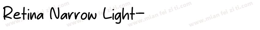 Retina Narrow Light字体转换